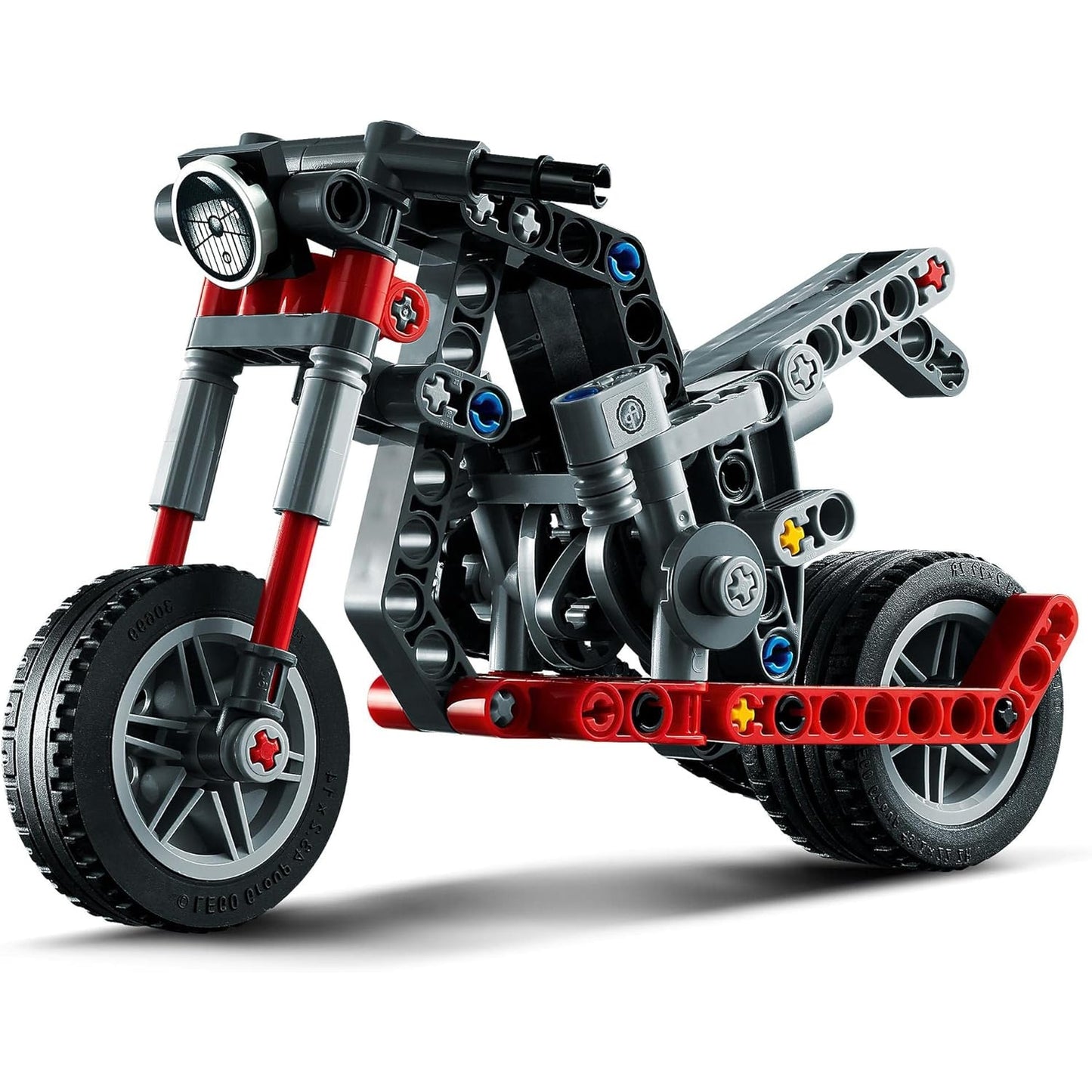 LEGO 42132 Technic Chopper Abenteuer-Bike, 2-in-1 Bausatz, Motorrad-Spielzeug