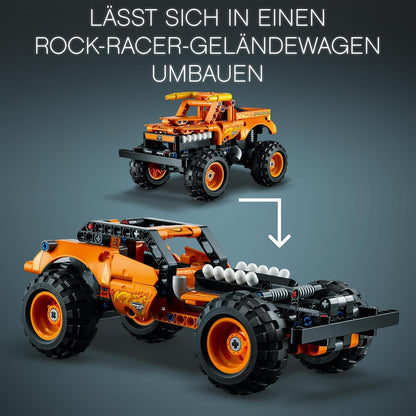 LEGO 42135 Technic Monster Jam EL Toro Loco, Monster Truck-Spielzeug ab 7 Jahre, Spielzeugauto