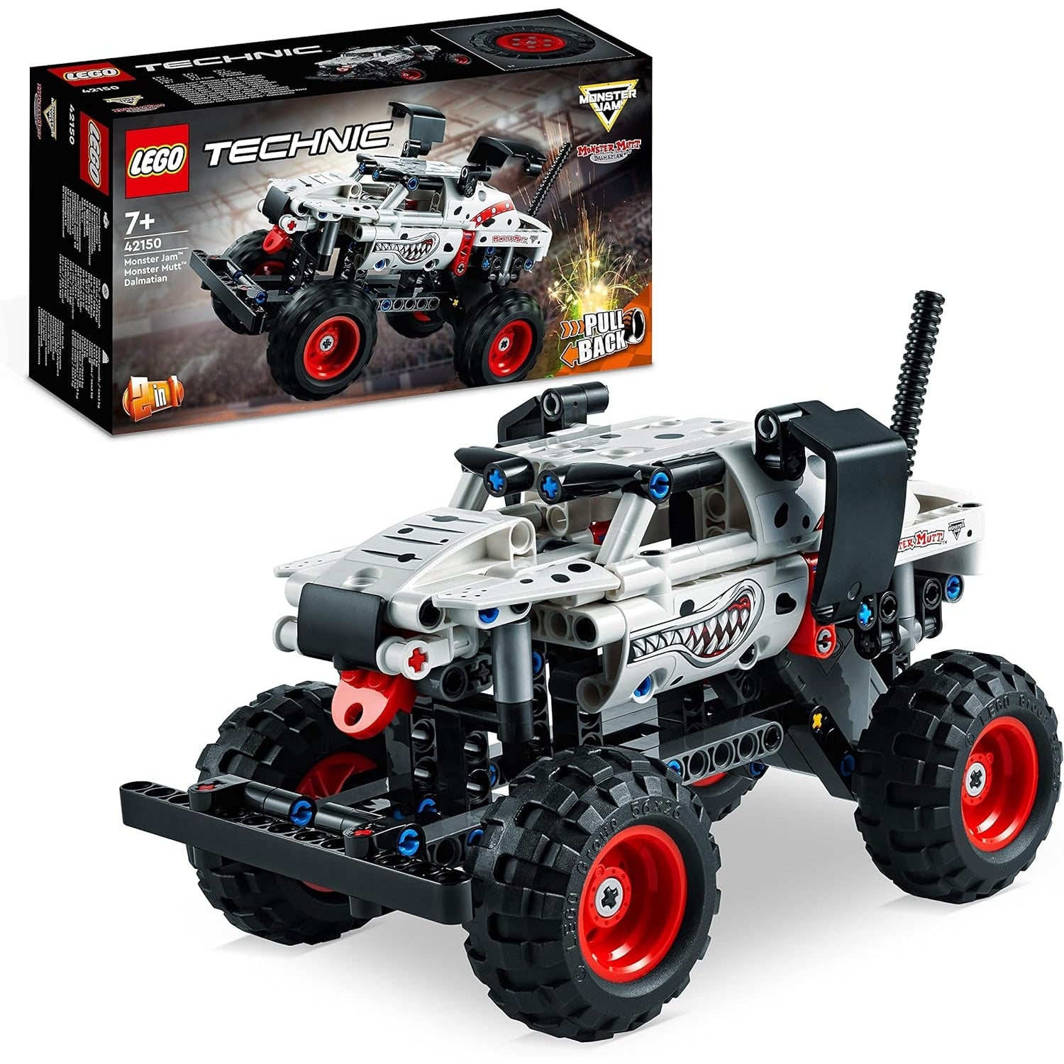 LEGO 42150 Technic Monster Jam Monster Mutt Dalmatian Monster Truck-Spielzeug