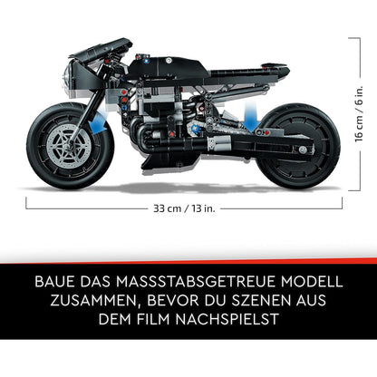 LEGO 42155 Technic The Batman - BATCYCLE Set, Motorrad-Spielzeug, Modellbausatz des Superhelden-Bikes aus dem Film 2022