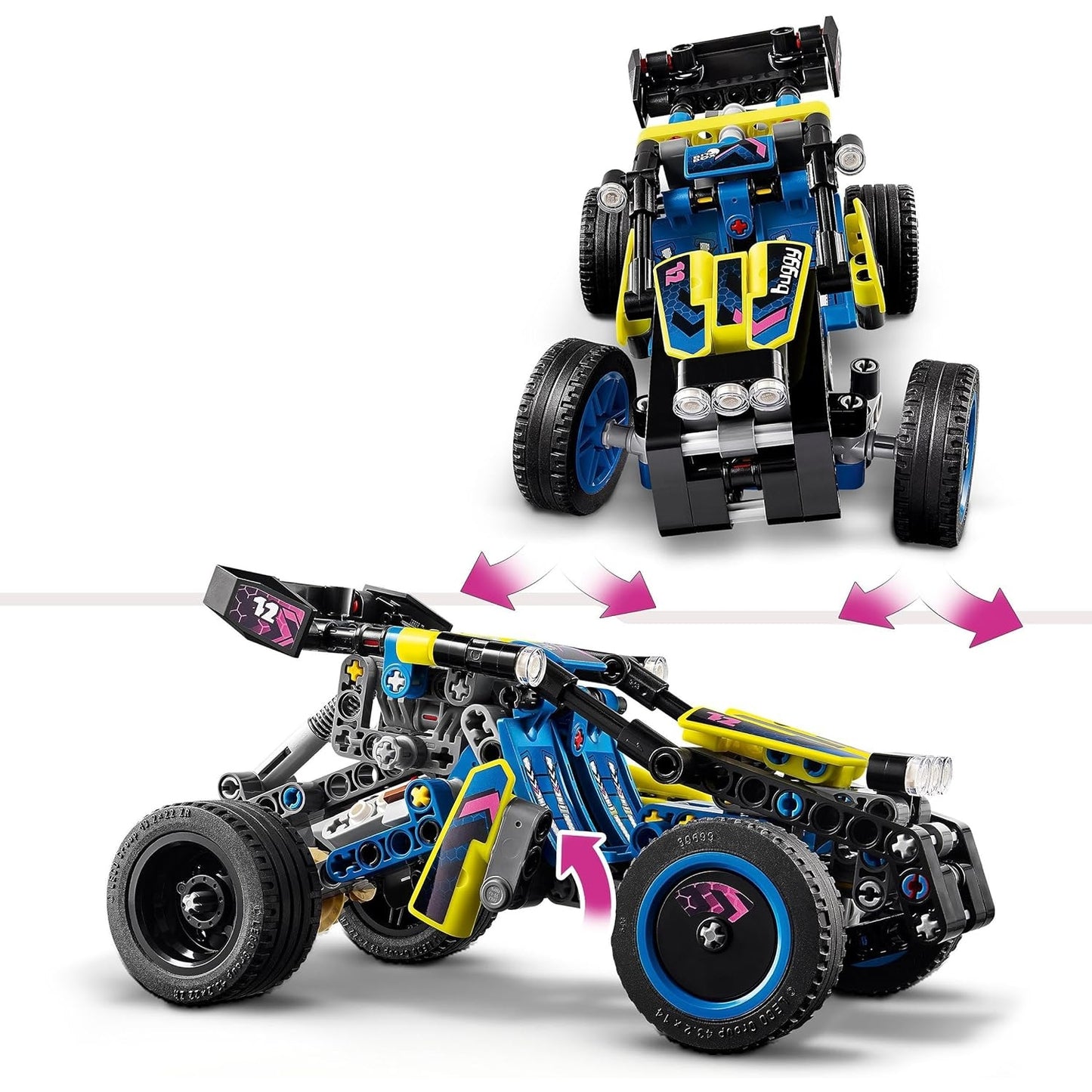 LEGO 42164 Technic Offroad Rennbuggy, Auto-Spielzeug für Kinder, Bausatz Buggy