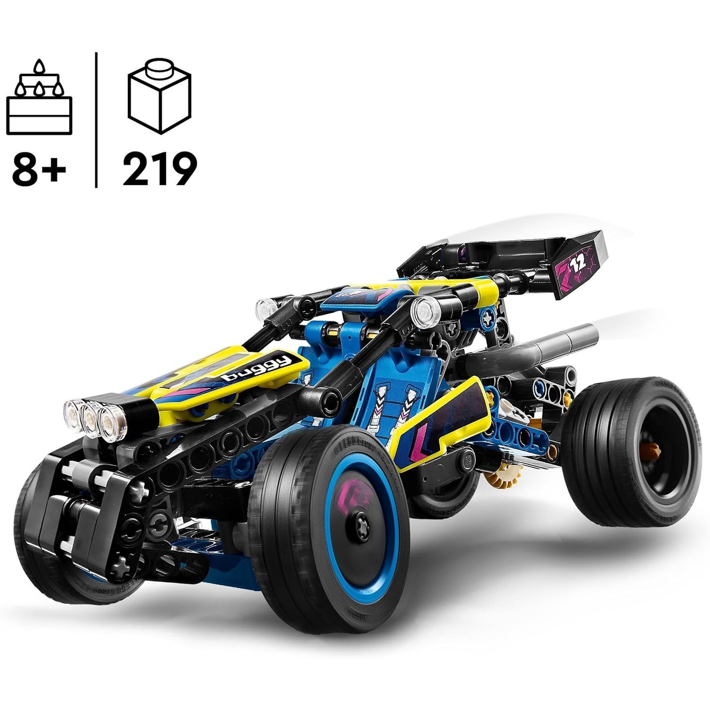 LEGO 42164 Technic Offroad Rennbuggy, Auto-Spielzeug für Kinder, Bausatz Buggy