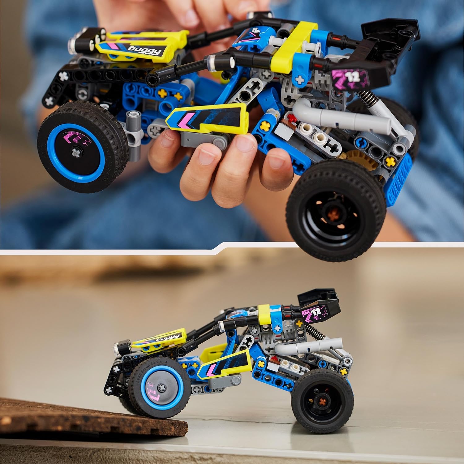 LEGO 42164 Technic Offroad Rennbuggy, Auto-Spielzeug für Kinder, Bausatz Buggy