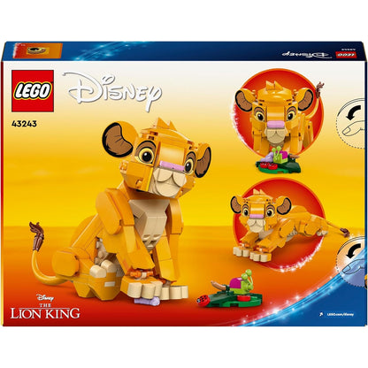 LEGO 43243 Disney Simba, das Löwenjunge des Königs, Fantasy-Spielset mit Löwenfigur