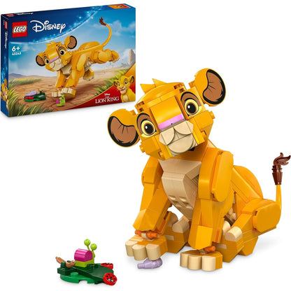 LEGO 43243 Disney Simba, das Löwenjunge des Königs, Fantasy-Spielset mit Löwenfigur