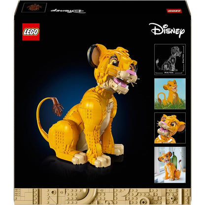 LEGO 43247 Disney Simba, der Junge König der Löwen, Bauspielzeug zum Sammeln