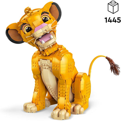 LEGO 43247 Disney Simba, der Junge König der Löwen, Bauspielzeug zum Sammeln