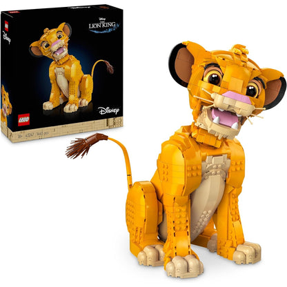 LEGO 43247 Disney Simba, der Junge König der Löwen, Bauspielzeug zum Sammeln