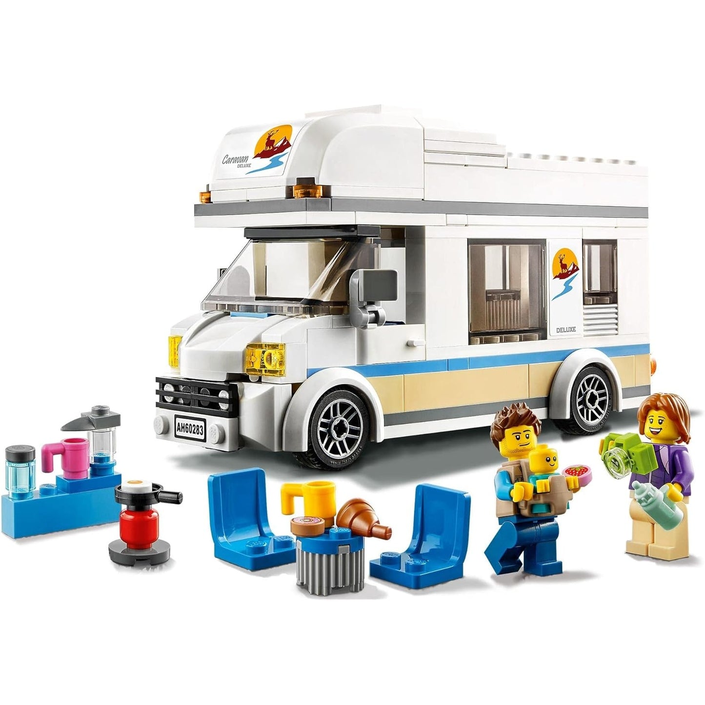 LEGO 60283 City Starke Fahrzeuge Ferien-Wohnmobil Spielzeug Spielzeugauto Campingbus