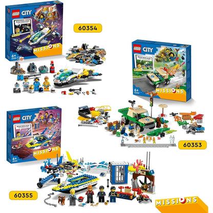 LEGO 60355 City Detektivmissionen der Wasserpolizei Boot und 4 Minifiguren Polizei