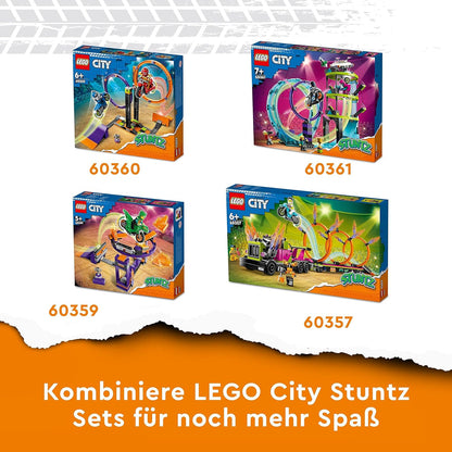 LEGO 60361 City Stuntz Ultimative Stuntfahrer-Challenge, 3in1 Stunts für 1 oder 2 Spieler Action