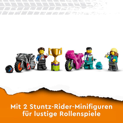 LEGO 60361 City Stuntz Ultimative Stuntfahrer-Challenge, 3in1 Stunts für 1 oder 2 Spieler Action