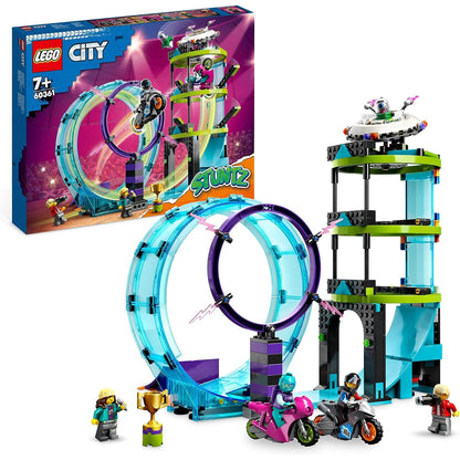 LEGO 60361 City Stuntz Ultimative Stuntfahrer-Challenge, 3in1 Stunts für 1 oder 2 Spieler Action