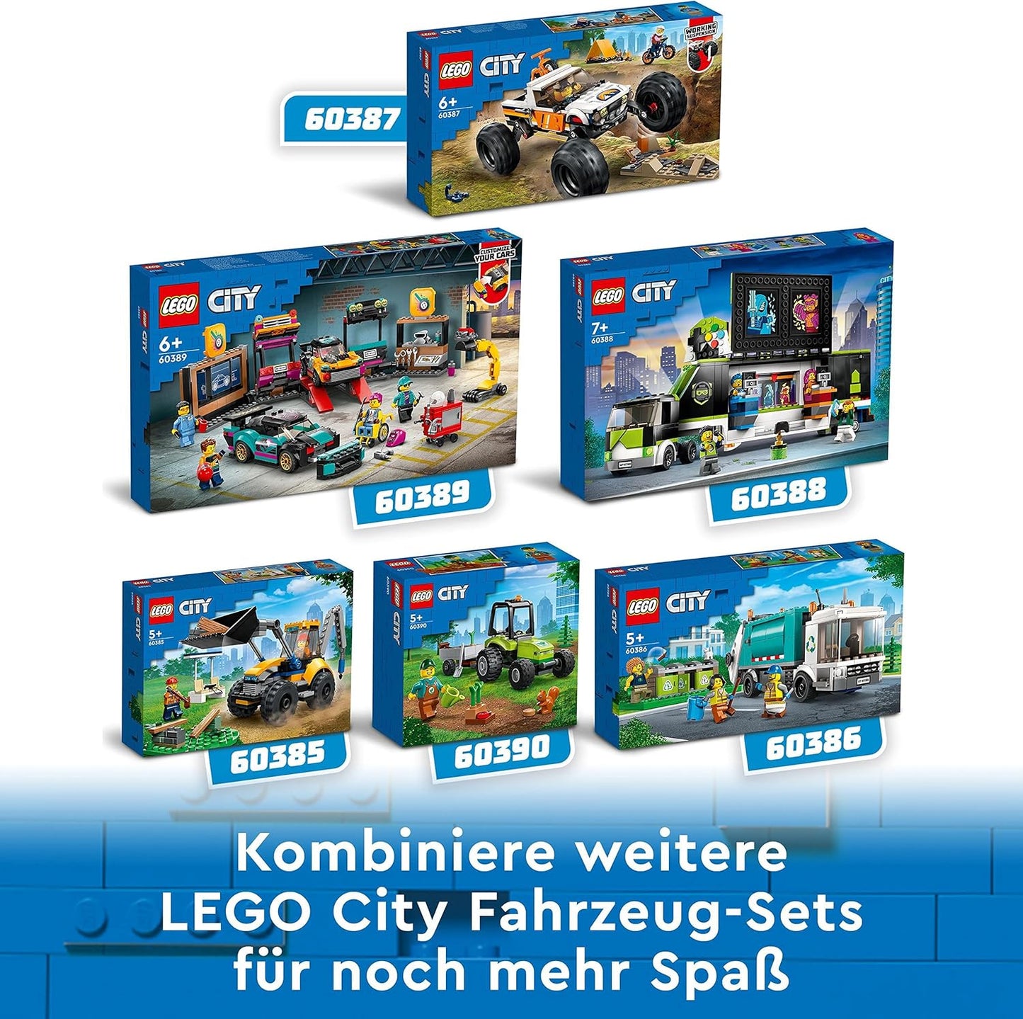 LEGO 60388 Gaming Turnier Truck, LKW-Spielzeug mit Minifiguren, Gamer-Geschenk E-Sports