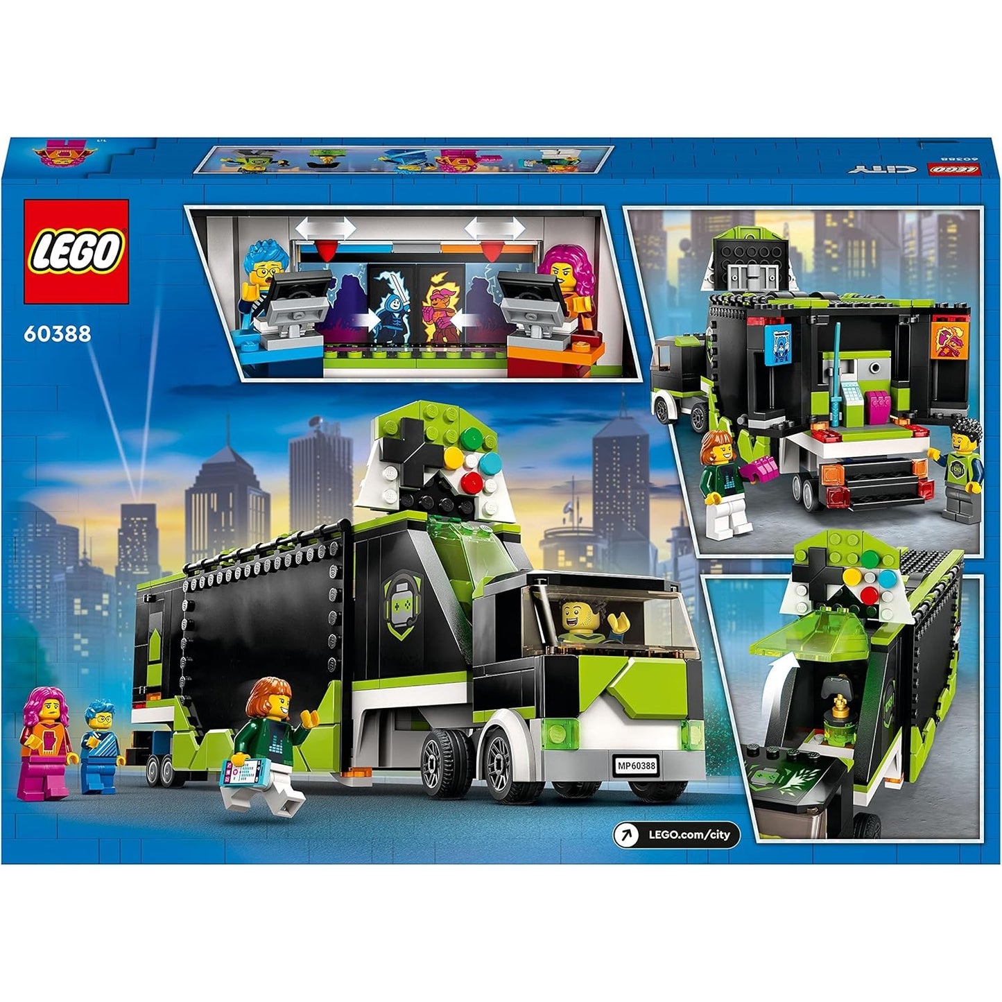 LEGO 60388 Gaming Turnier Truck, LKW-Spielzeug mit Minifiguren, Gamer-Geschenk E-Sports