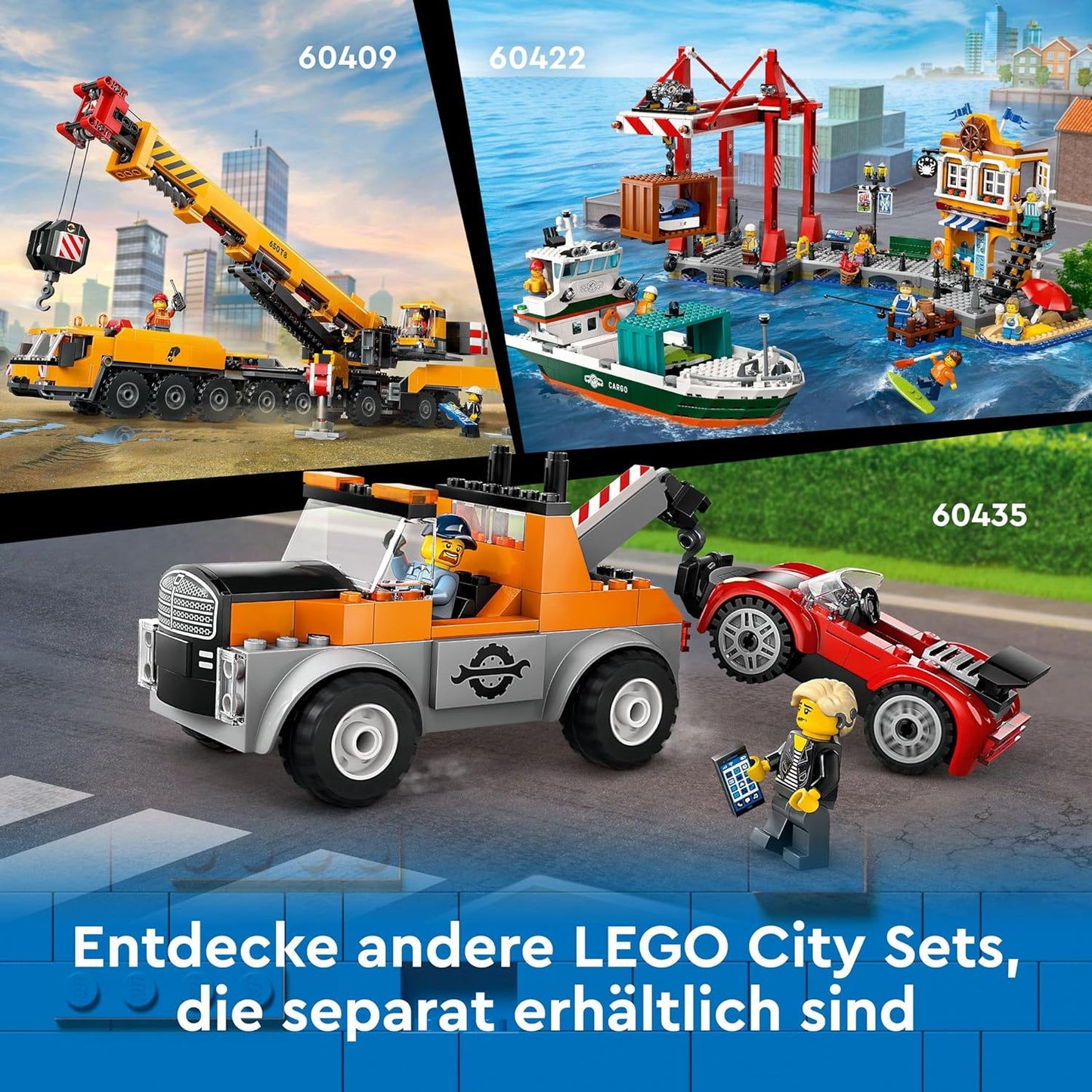 LEGO 60420 City Raupenbagger, Spielzeugbagger für Kinder ab 8 Jahren, Bauspielzeug