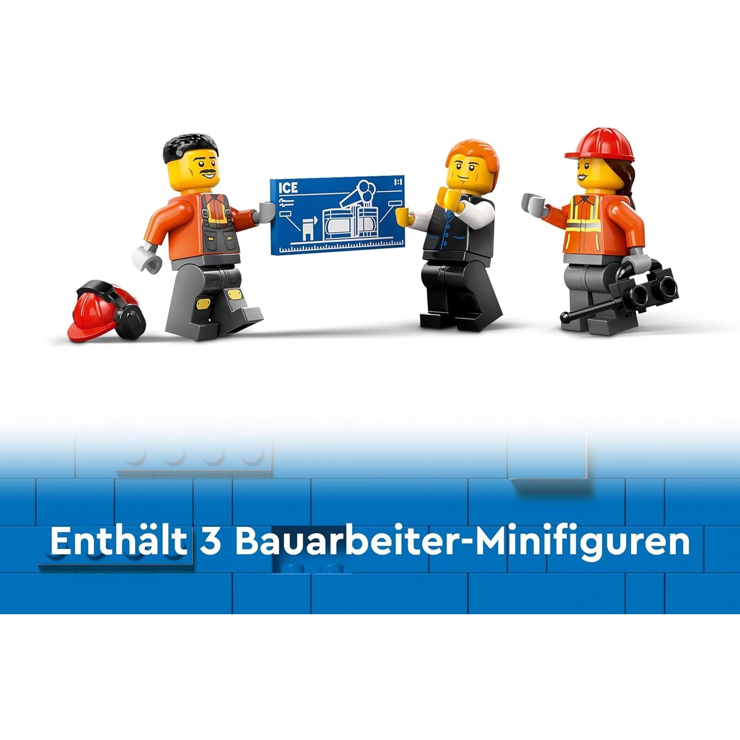 LEGO 60420 City Raupenbagger, Spielzeugbagger für Kinder ab 8 Jahren, Bauspielzeug