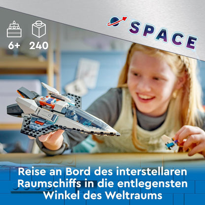 LEGO 60430 City Raumschiff, Weltraum-Spielzeug mit Space Shuttle mit Astronaut-Figur