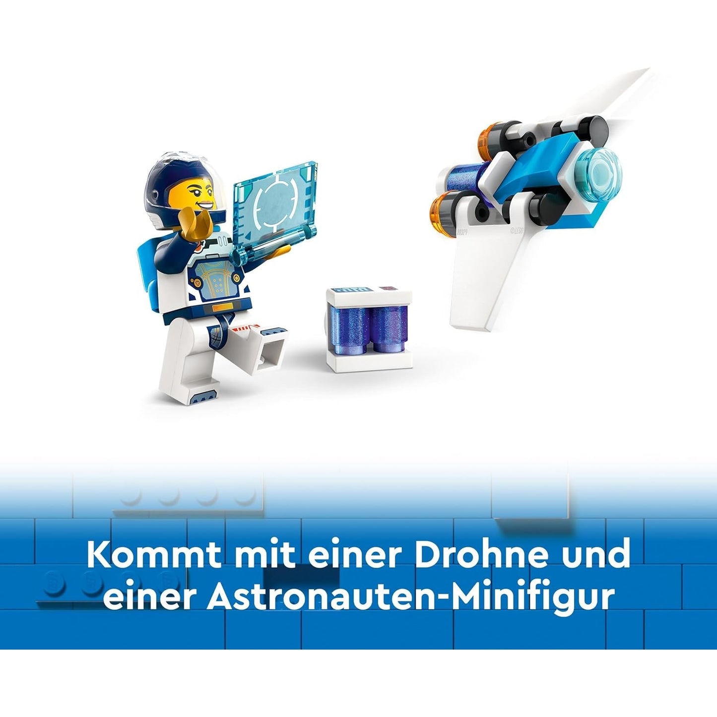 LEGO 60430 City Raumschiff, Weltraum-Spielzeug mit Space Shuttle mit Astronaut-Figur