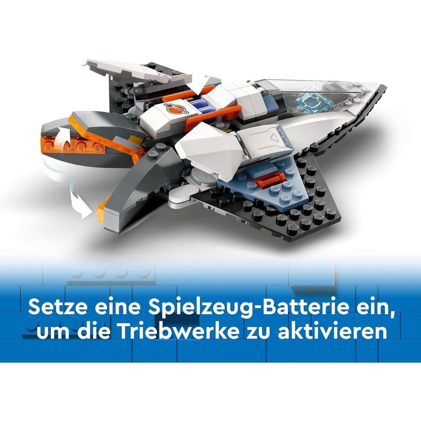 LEGO 60430 City Raumschiff, Weltraum-Spielzeug mit Space Shuttle mit Astronaut-Figur