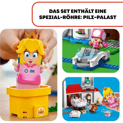 LEGO 71408 Super Mario Pilz-Palast Erweiterungsset, Spielzeug zum kombinieren mit Starterset