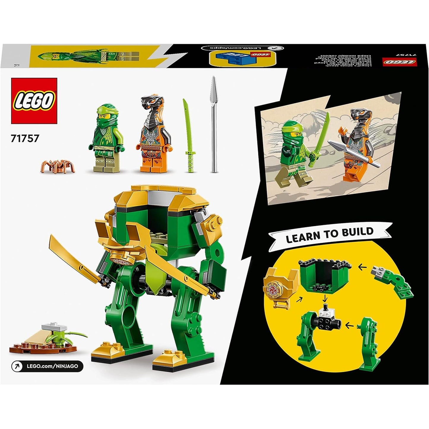 LEGO 71757 NINJAGO Lloyds Ninja-Mech, Actionfigur für Kinder ab 4 Jahren