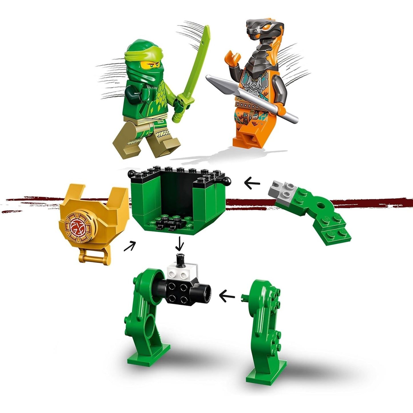 LEGO 71757 NINJAGO Lloyds Ninja-Mech, Actionfigur für Kinder ab 4 Jahren