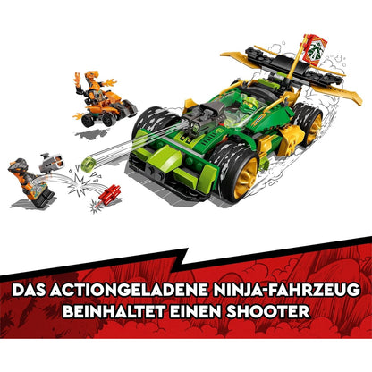 LEGO 71763 NINJAGO Lloyds Rennwagen EVO, Auto-Spielzeug mit Rennauto und Schlangen-Figuren