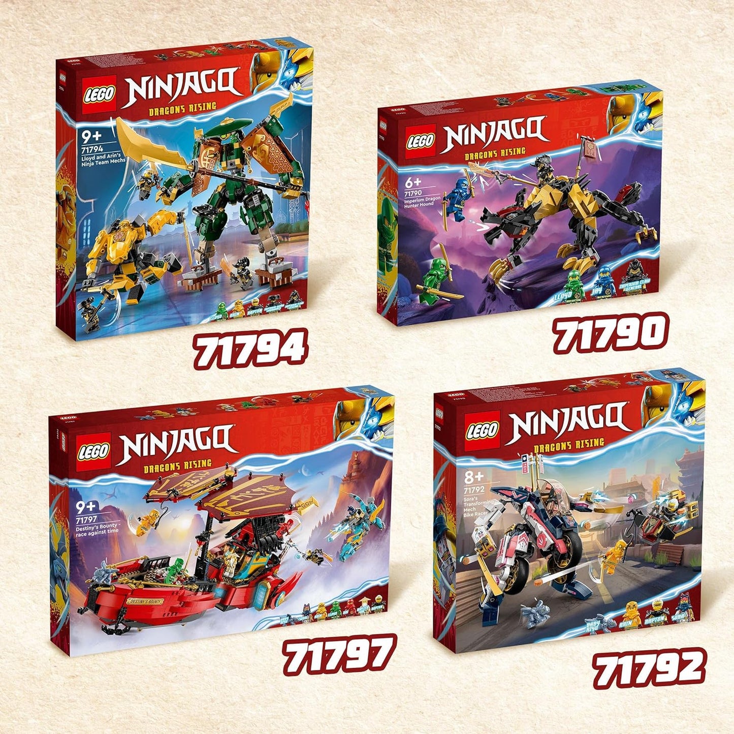 LEGO 71790 NINJAGO Jagdhund des kaiserlichen Drachenjägers, baubares Monster-Spielzeug