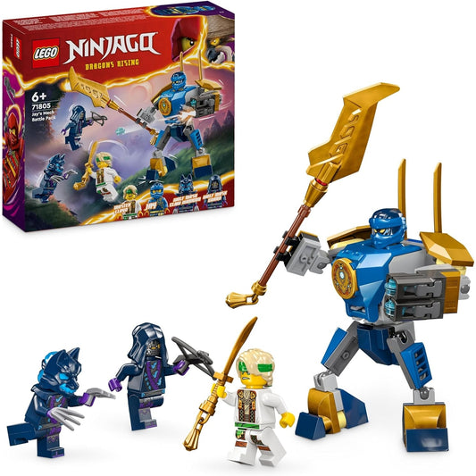 LEGO 71805 NINJAGO Jay Battle Mech, Ninja-Spielzeug für Kinder mit Figuren inkl. Jay