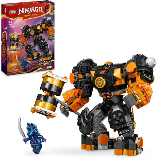 LEGO 71806 NINJAGO Coles Erdmech, Actionfiguren-Spielzeug mit veränderbarem Mech