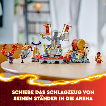 LEGO 71818 NINJAGO Turnier-Arena Abenteuer-Spielzeug für Kinder, Ninja-Spielset