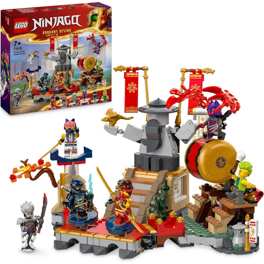 LEGO 71818 NINJAGO Turnier-Arena Abenteuer-Spielzeug für Kinder, Ninja-Spielset