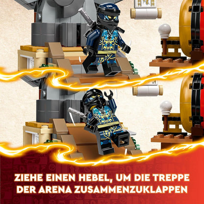 LEGO 71818 NINJAGO Turnier-Arena Abenteuer-Spielzeug für Kinder, Ninja-Spielset