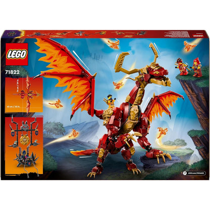 LEGO 71822 NINJAGO Quelldrache der Bewegung, Abenteuer-Spielzeug für Kinder, Ninja