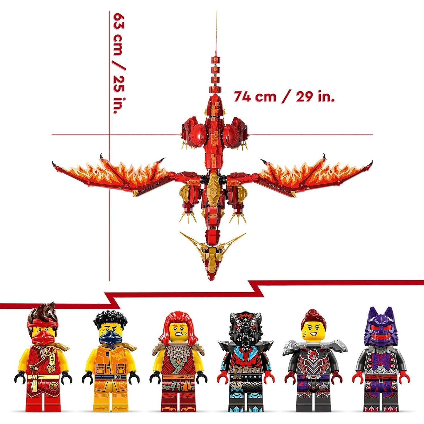 LEGO 71822 NINJAGO Quelldrache der Bewegung, Abenteuer-Spielzeug für Kinder, Ninja