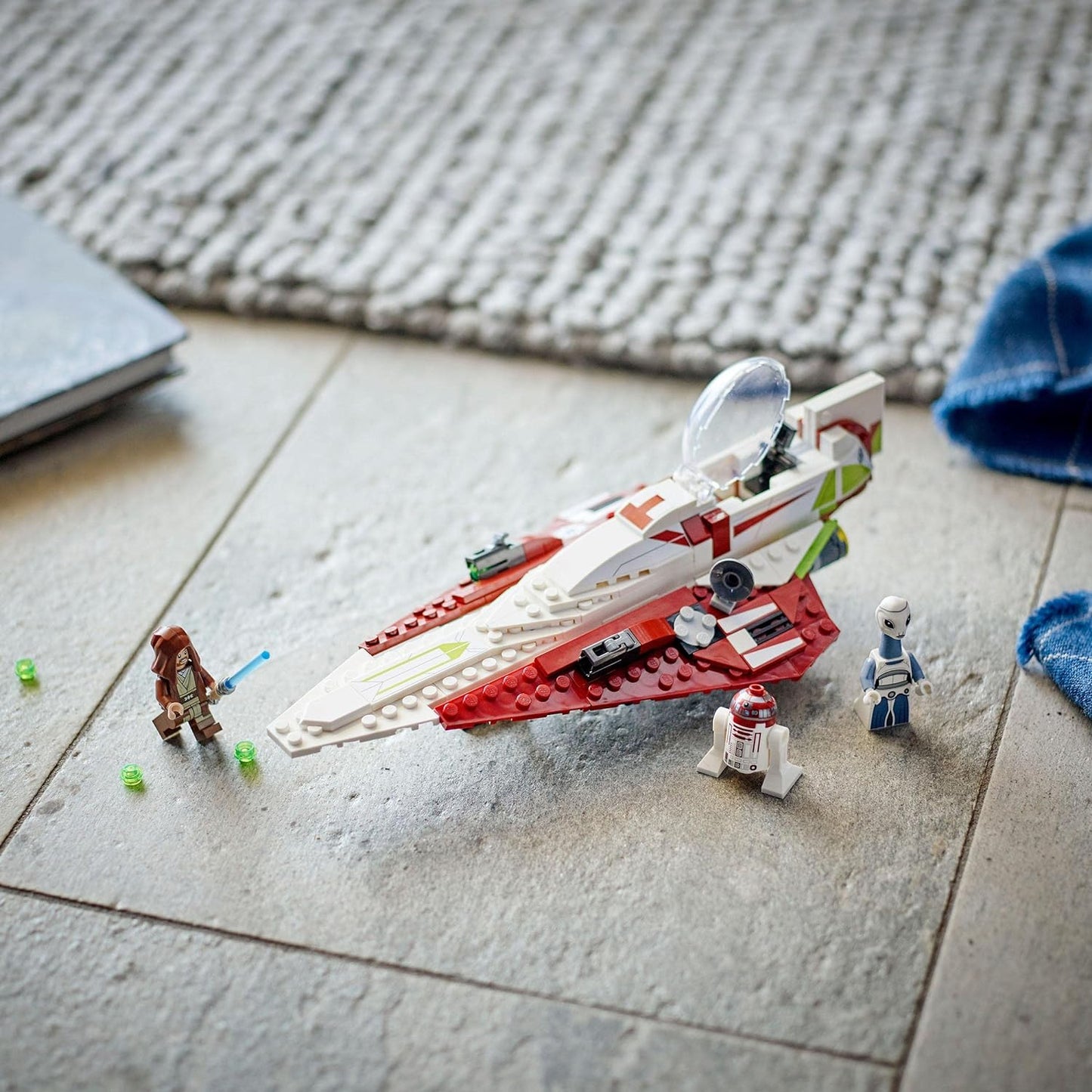 LEGO 75333 Star Wars Obi-Wan Kenobis Jedi Starfighter, Spielzeug zum Bauen mit Taun We