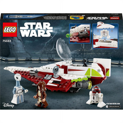 LEGO 75333 Star Wars Obi-Wan Kenobis Jedi Starfighter, Spielzeug zum Bauen mit Taun We