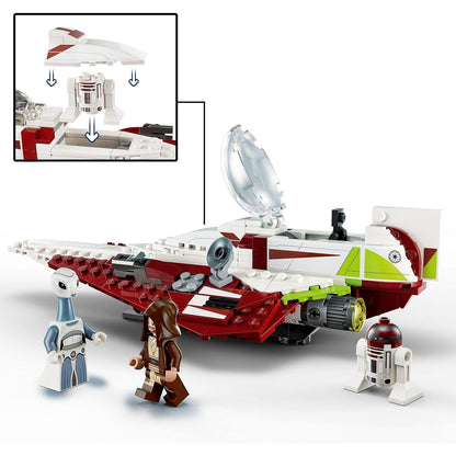 LEGO 75333 Star Wars Obi-Wan Kenobis Jedi Starfighter, Spielzeug zum Bauen mit Taun We