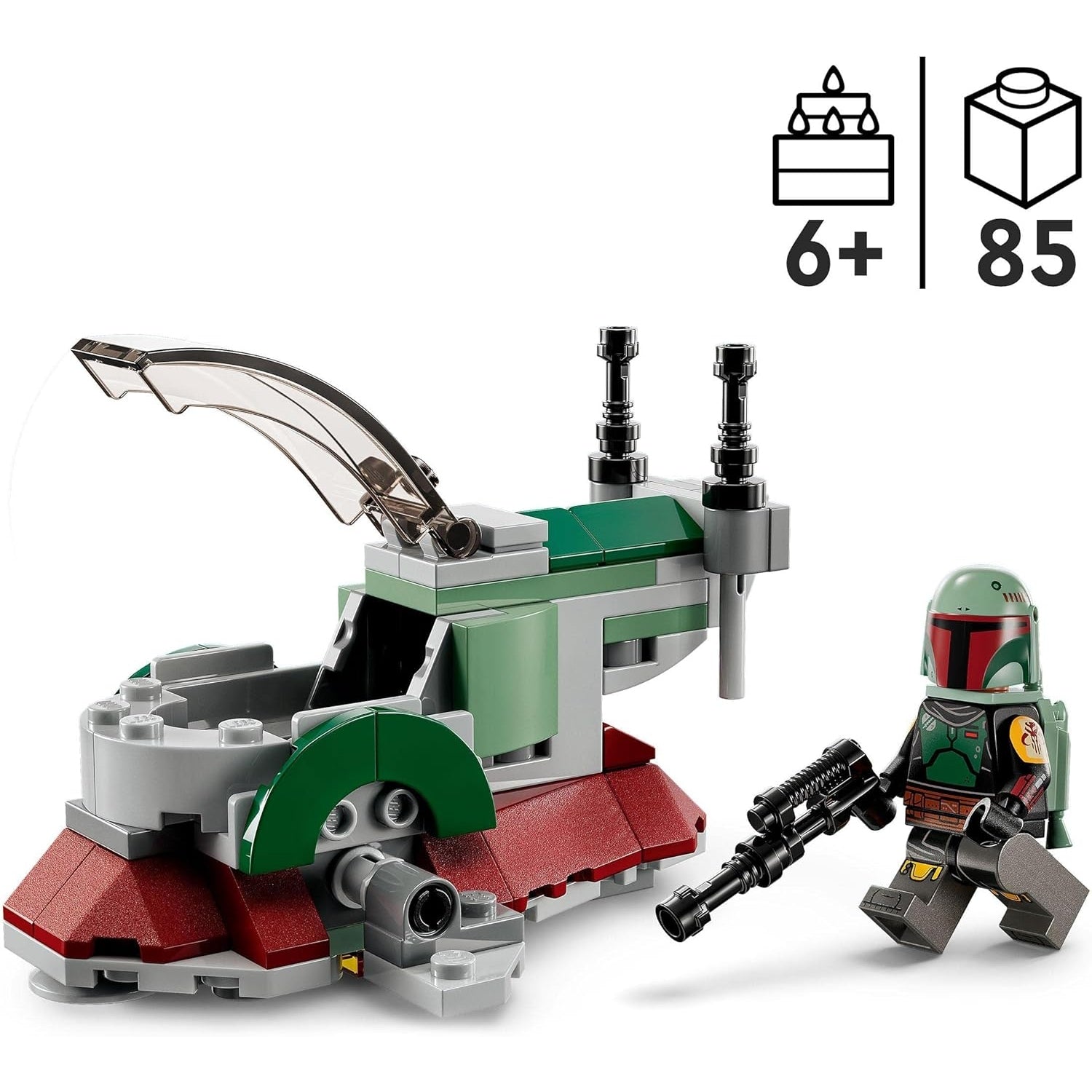 LEGO 75344 Star Wars Boba Fetts Starship – Microfighter Set, The Mandalorian Modell