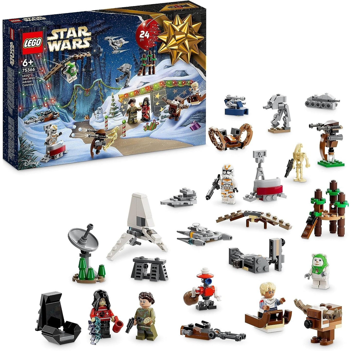 LEGO 75366 Star Wars Adventskalender Weihnachtskalender mit 24 Geschenken