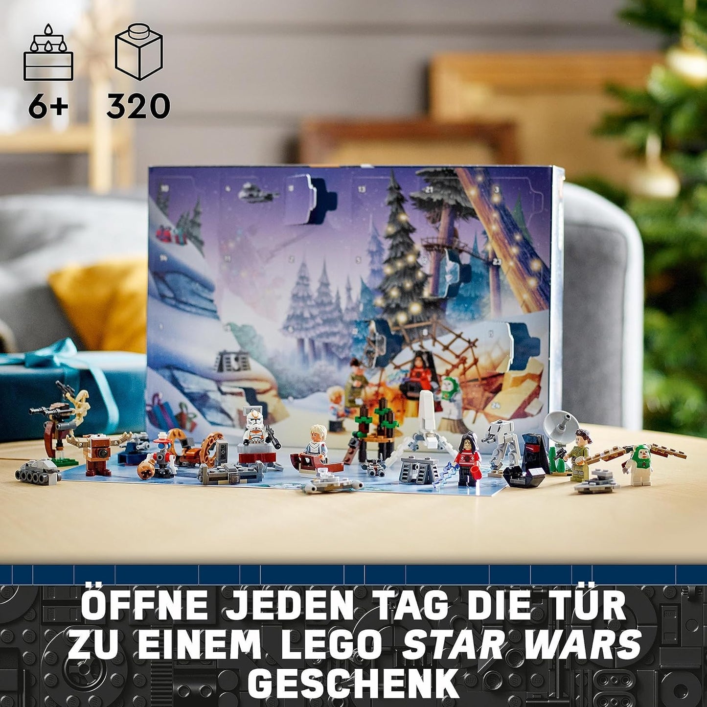 LEGO 75366 Star Wars Adventskalender Weihnachtskalender mit 24 Geschenken