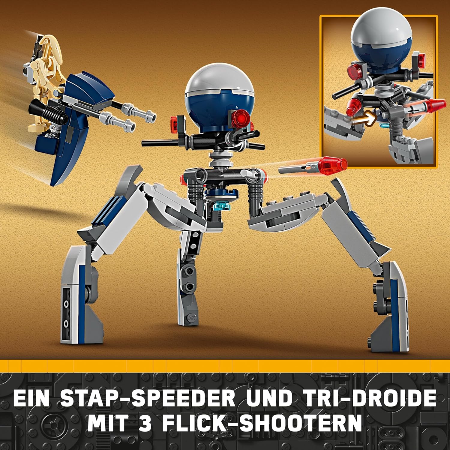 LEGO 75372 Star Wars Clone Trooper & Battle Droid Battle Pack, Spielzeug