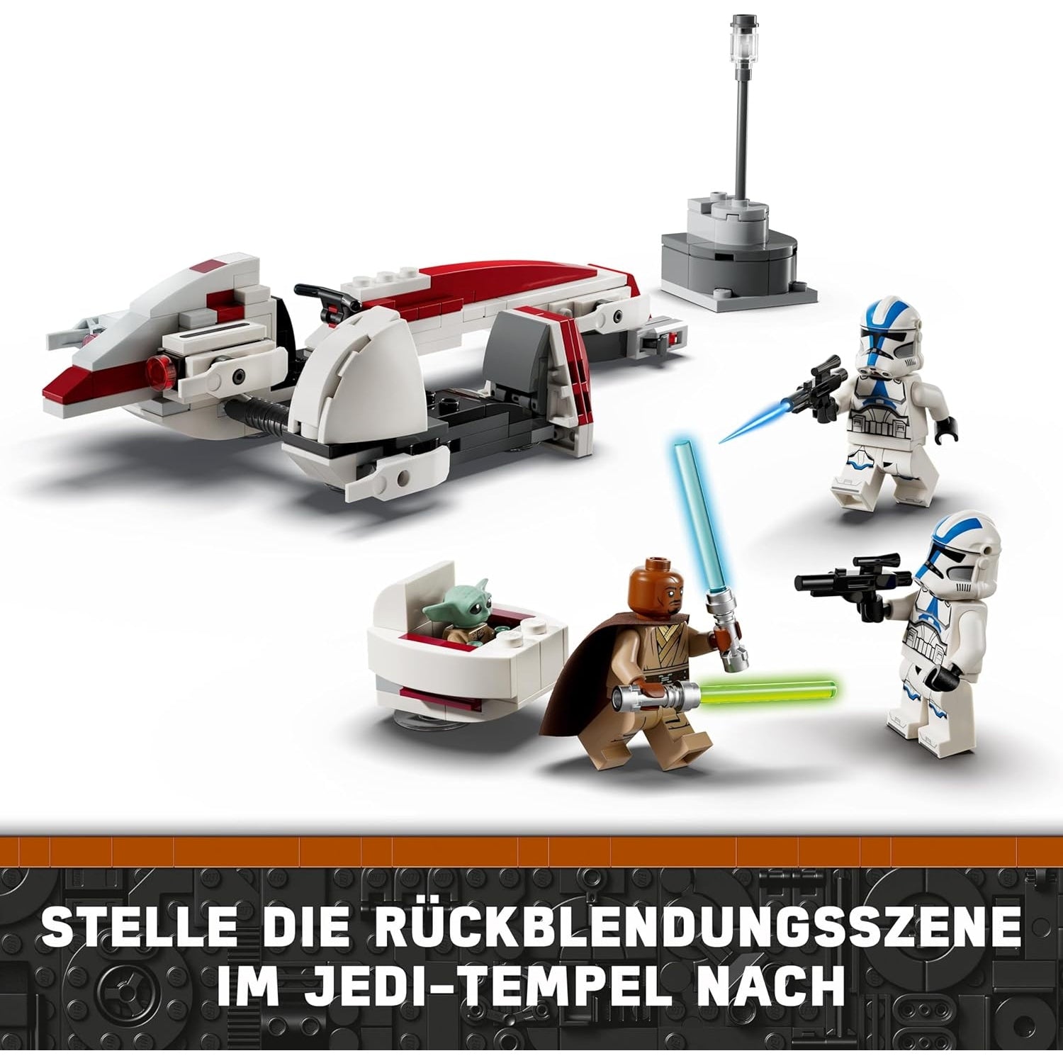 LEGO 75378 Star Wars Flucht mit dem BARC Speeder, The Mandalorian Set