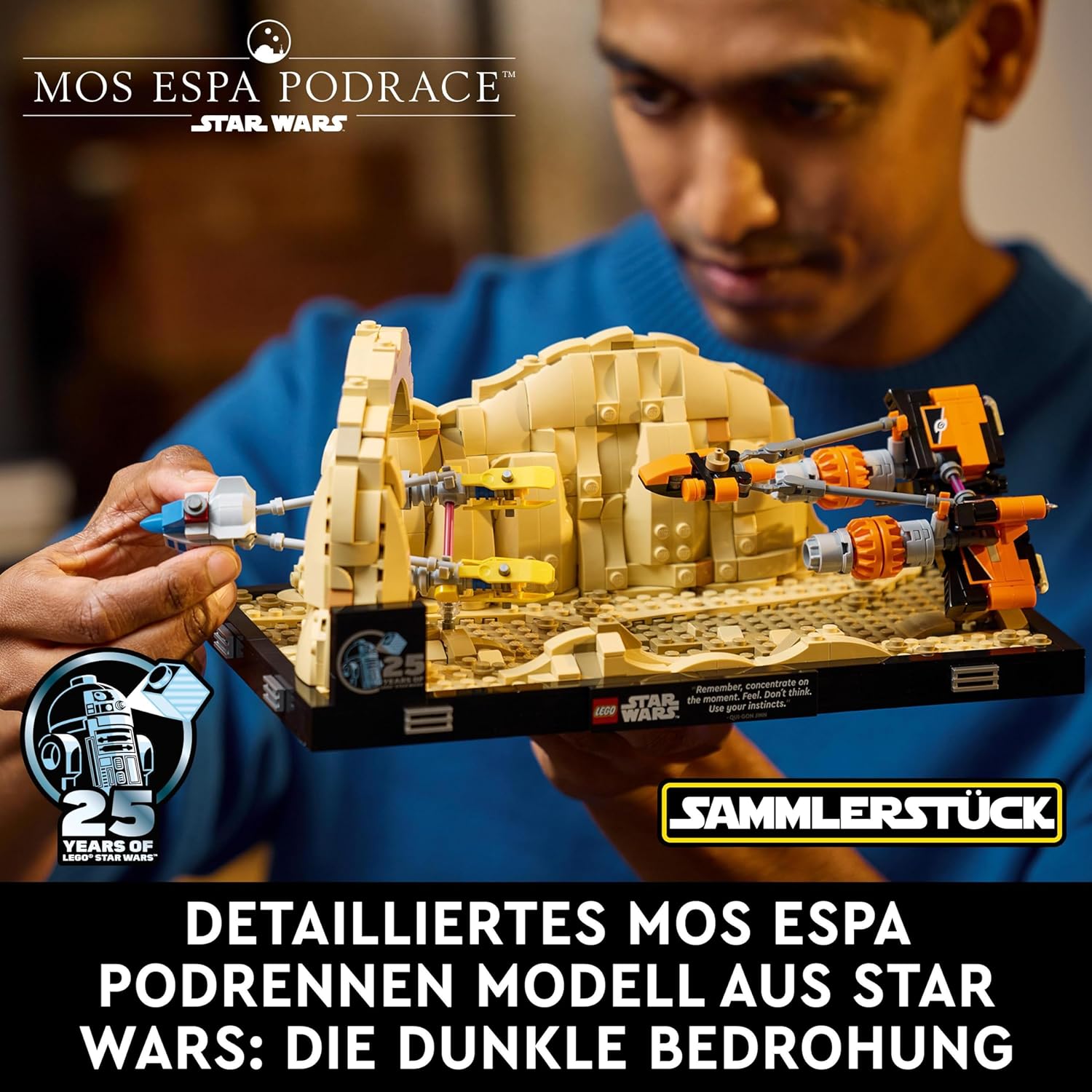 LEGO 75380 Star Wars Podrennen in Mos Espa – Diorama, Die dunkle Bedrohung