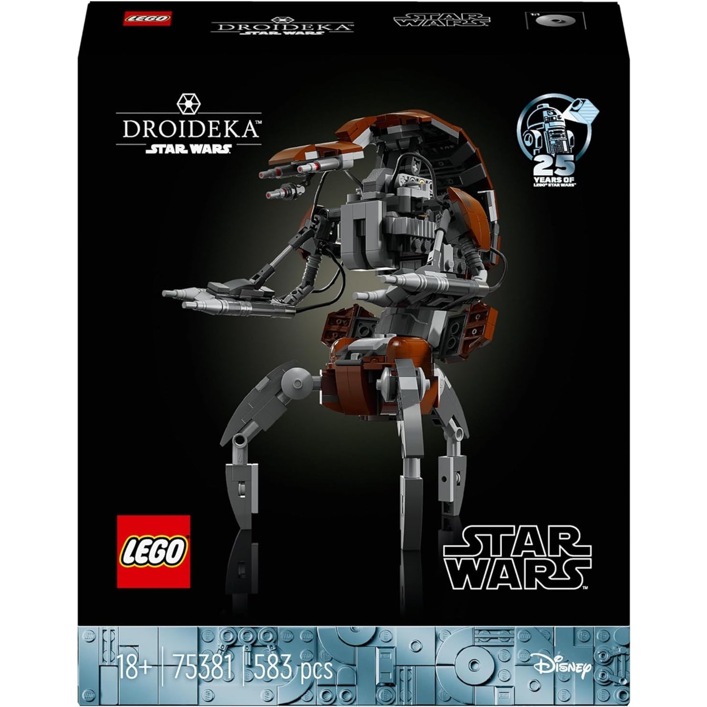 LEGO 75381 Star Wars Droideka Set, Droiden-Modellbausatz für Erwachsene, Deko