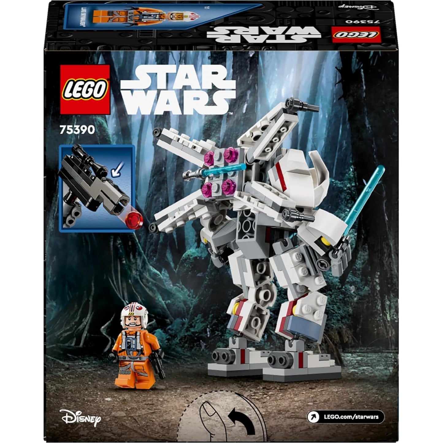 LEGO 75390 Star Wars Luke Skywalkers X-Wing Mech, Bauspielzeug Steinen zum Sammeln