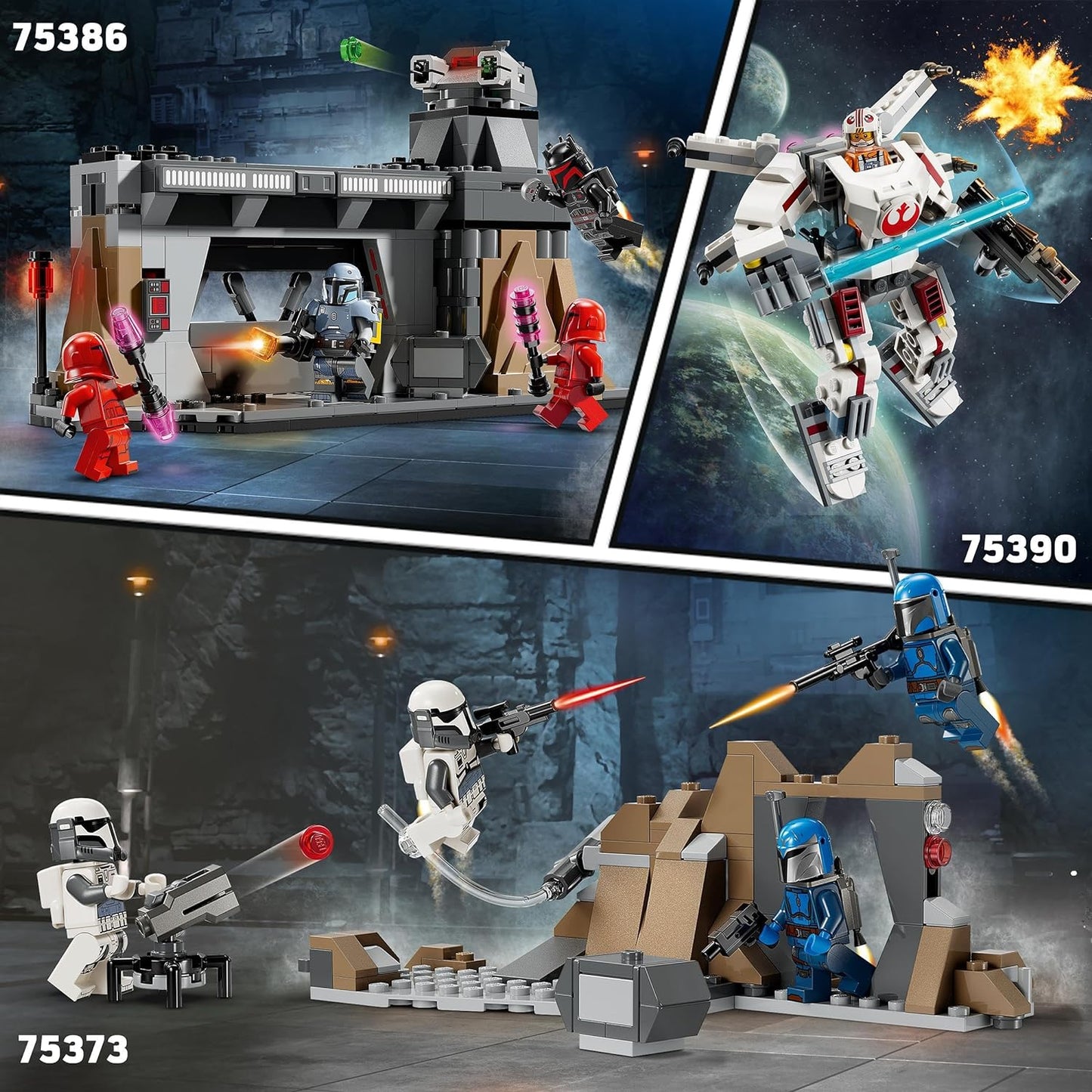 LEGO 75390 Star Wars Luke Skywalkers X-Wing Mech, Bauspielzeug Steinen zum Sammeln