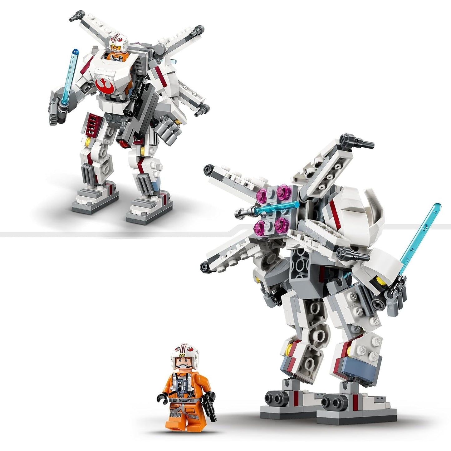 LEGO 75390 Star Wars Luke Skywalkers X-Wing Mech, Bauspielzeug Steinen zum Sammeln