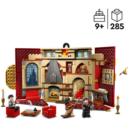 LEGO 76409 Harry Potter Hausbanner Gryffindor Set Hogwarts Wappen Schloss Gemeinschaftsraum Spielzeug oder Wanddisplay